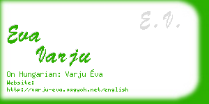 eva varju business card